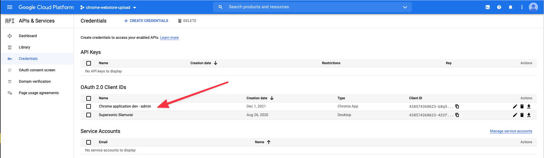Google cloud platform credentials